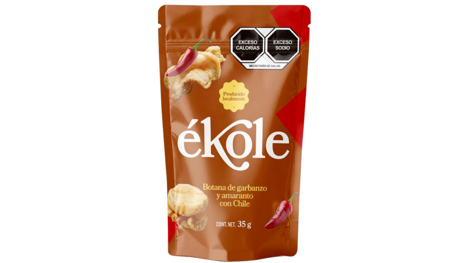 Chicharrones de garbanzo y amaranto con chile